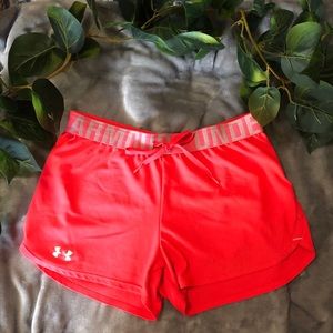 Under Armor pink shorts